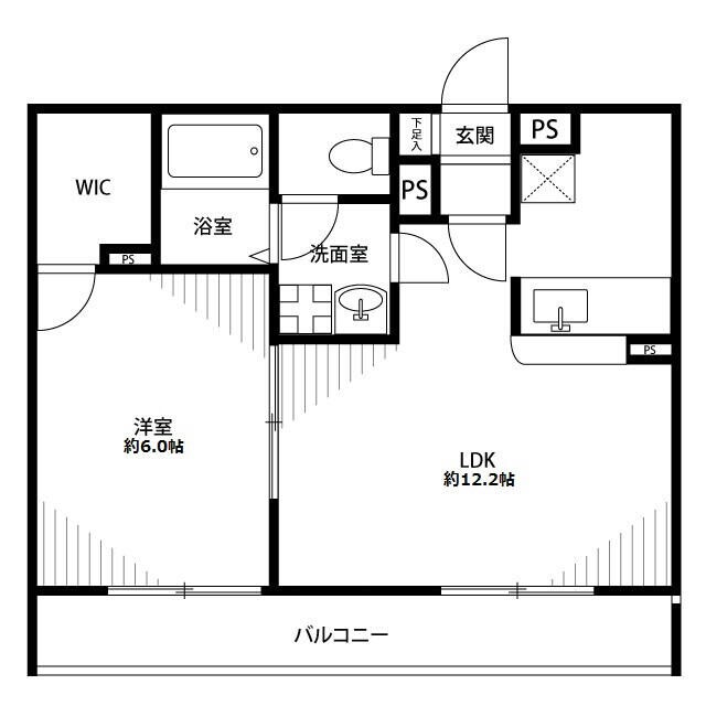 草加駅 徒歩16分 1階の物件間取画像