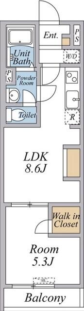 江北駅 徒歩6分 2階の物件間取画像