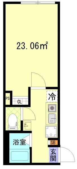 板橋本町駅 徒歩8分 1階の物件間取画像