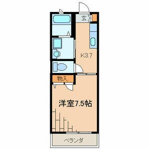 金町駅 徒歩12分 3階の物件間取画像