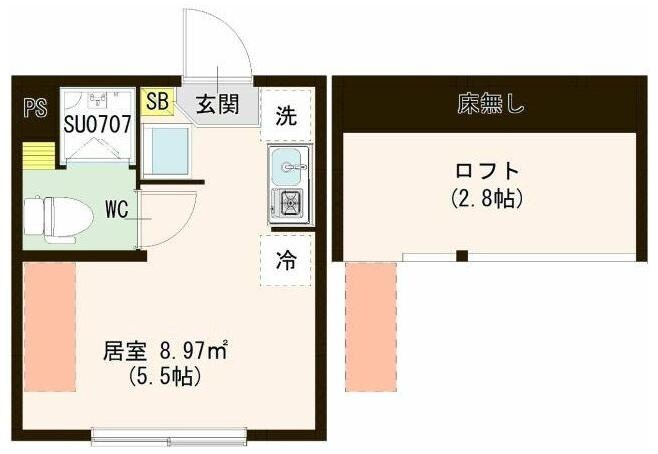 キューブときわ台の物件間取画像