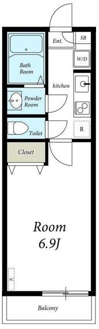 見沼代親水公園駅 徒歩5分 2階の物件間取画像
