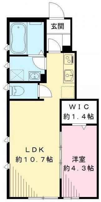 武蔵境駅 徒歩20分 1階の物件間取画像