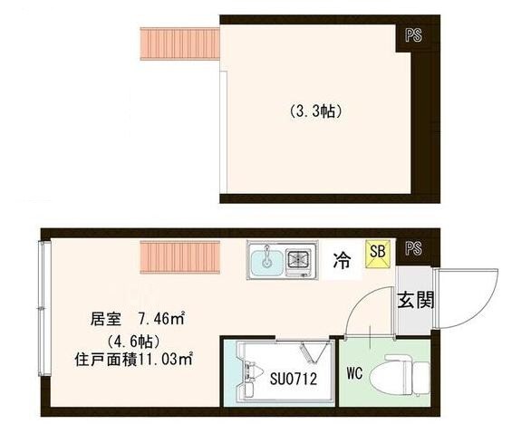 北池袋駅 徒歩4分 1階の物件間取画像