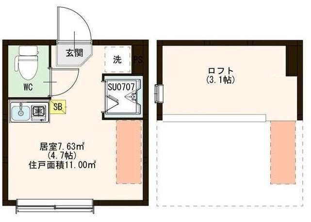 井荻駅 徒歩6分 1階の物件間取画像