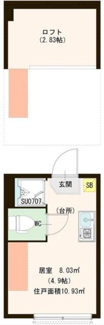 尾久駅 徒歩5分 1階の物件間取画像