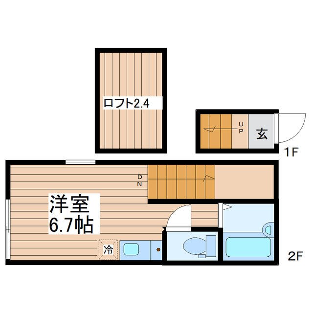 大島駅 徒歩14分 2階の物件間取画像