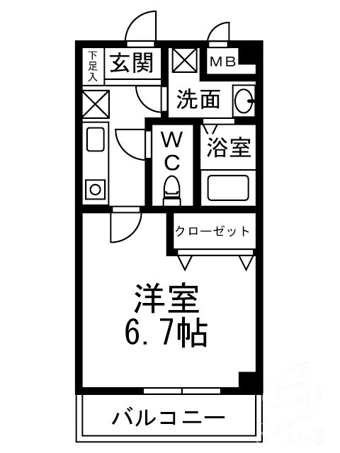 モアナコートの物件間取画像