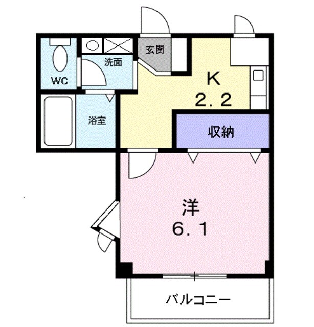 ヴィラ　ナカヤマの物件間取画像