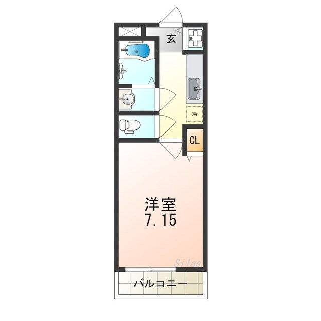 百舌鳥駅 徒歩12分 1階の物件間取画像