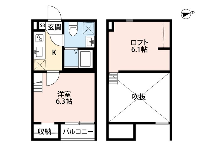 長原駅 徒歩10分 2階の物件間取画像