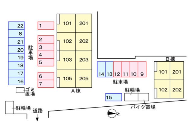 グランモデッサＢの物件外観写真