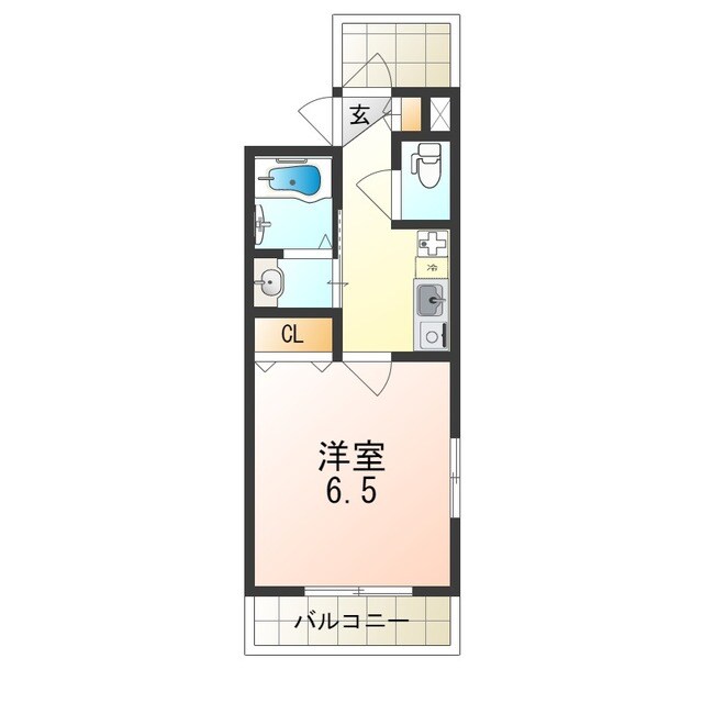 小路駅 徒歩5分 3階の物件間取画像