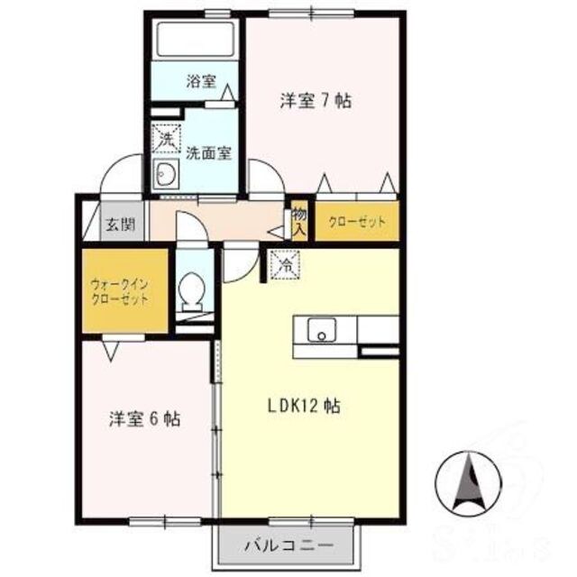 磐城駅 徒歩5分 2階の物件間取画像