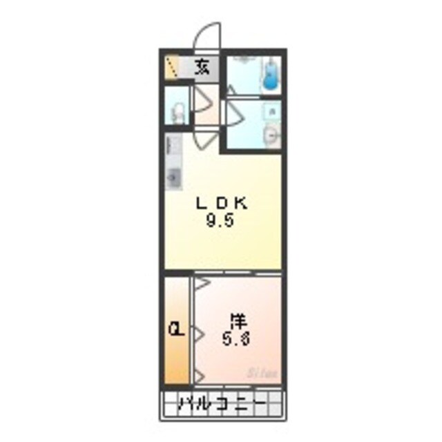 アート長瀬Bの物件間取画像