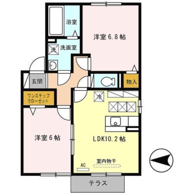 長居駅 徒歩10分 1階の物件間取画像