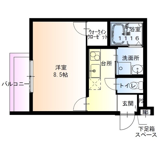 フジパレス若江岩田南の物件間取画像