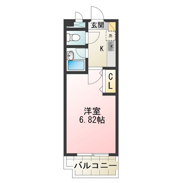 平野駅 徒歩6分 2階の物件間取画像