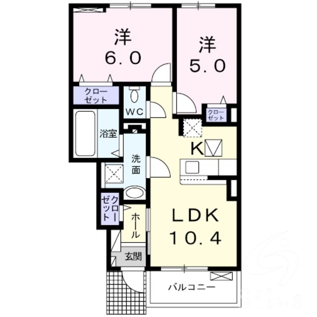 サンフェリスタⅥの物件間取画像