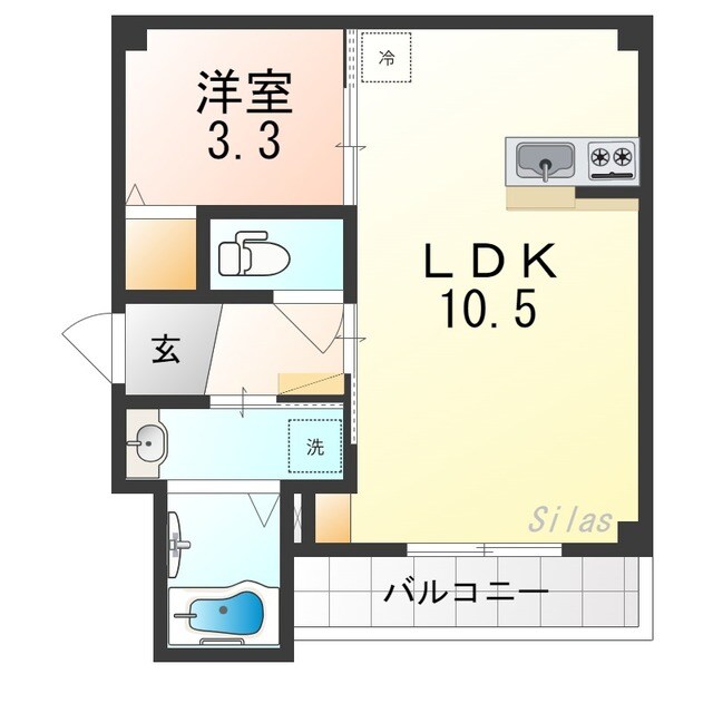 グルーヴィ高見の里Ⅰの物件間取画像