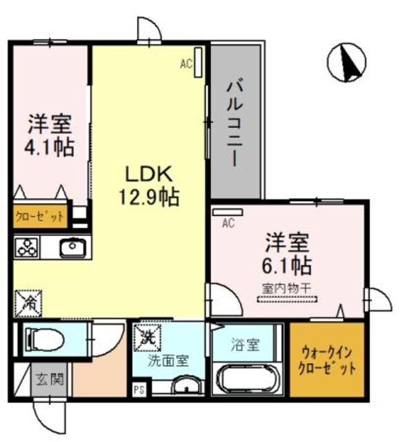 Famille　八尾東の物件間取画像