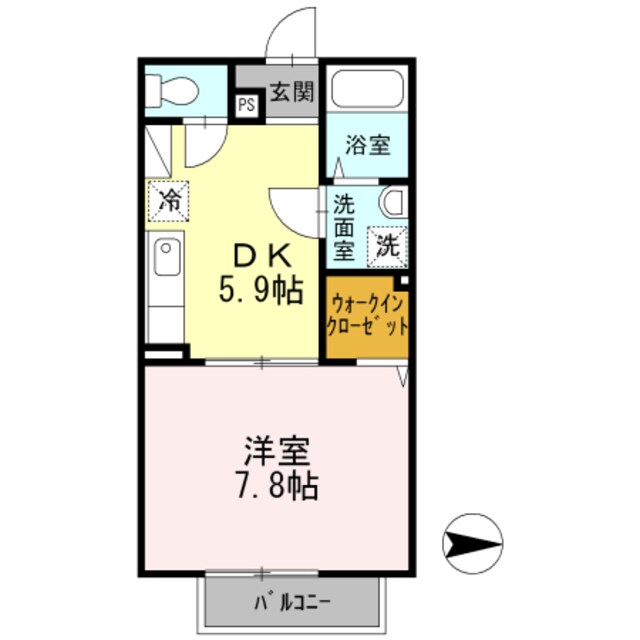 百舌鳥駅 徒歩5分 2階の物件間取画像