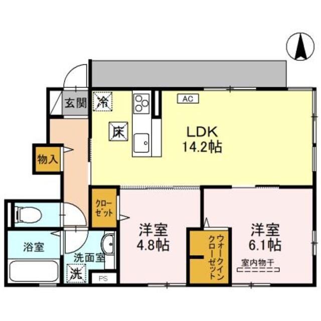 仮称D-ROOM吉田３丁目の物件間取画像