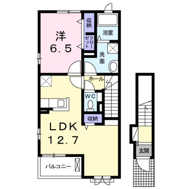 グリーンヴィラⅢの物件間取画像