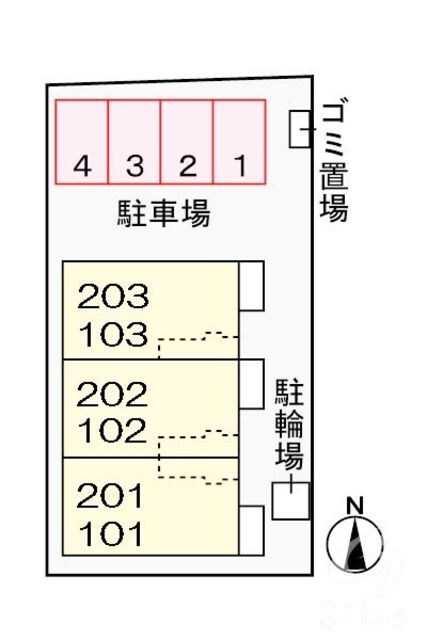 グリーンヴィラⅢの物件外観写真