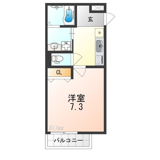 北花田駅 徒歩4分 1階の物件間取画像