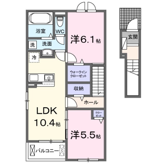 カレント　ヴィラ　希　Ⅲの物件間取画像