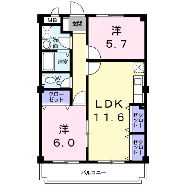 シャングリラ滝谷の物件間取画像