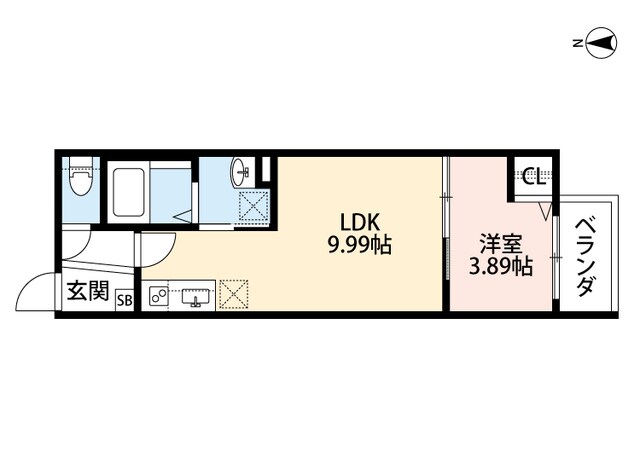 小路駅 徒歩5分 1階の物件間取画像