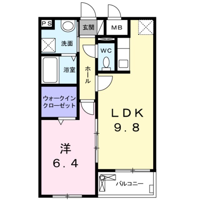 南巽駅 徒歩8分 2階の物件間取画像