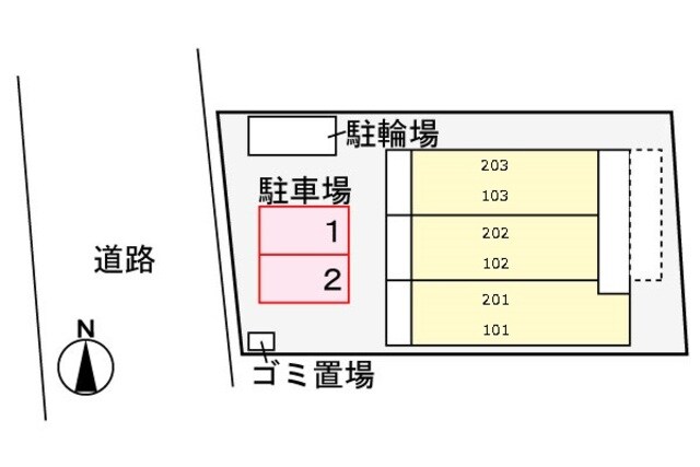 ミニョン　ドミールの物件外観写真