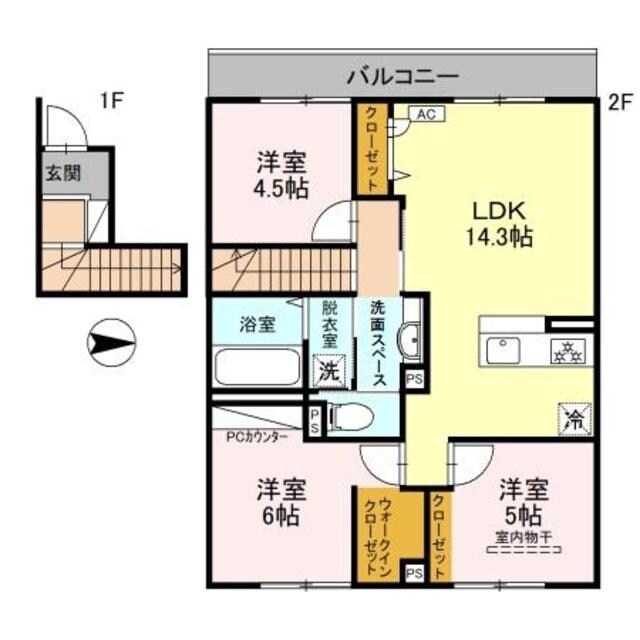 グルーヴィフィールドの物件間取画像