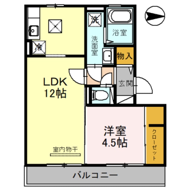 レフィナードカルチェ　A棟の物件間取画像