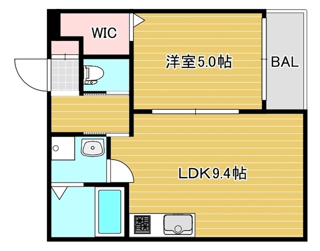 セレニティ法善寺の物件間取画像