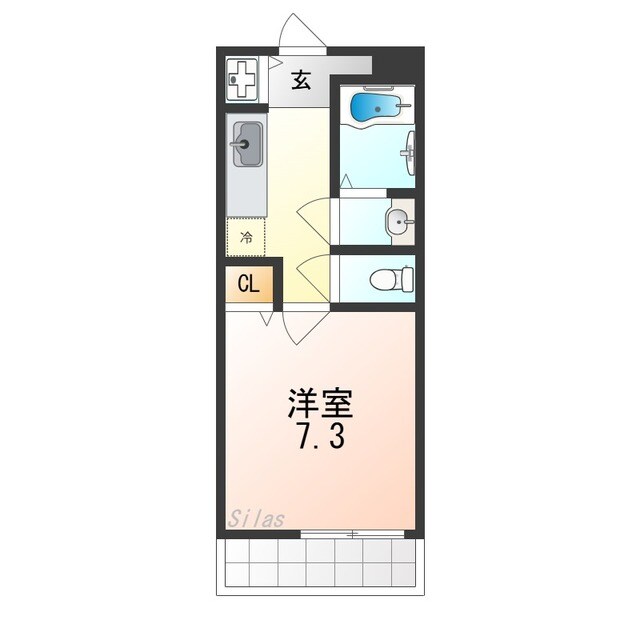 松ノ浜駅 徒歩3分 1階の物件間取画像