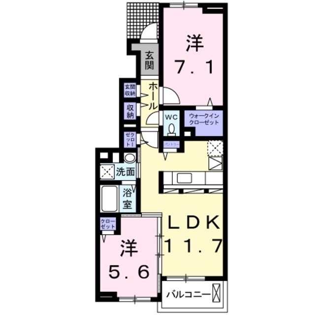 ロンフィトの物件間取画像