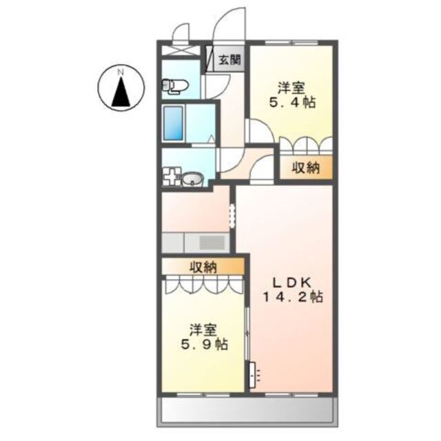 セントフィールド葛城Ⅰの物件間取画像