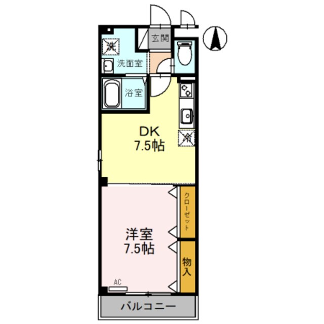 横堤駅 徒歩7分 3階の物件間取画像