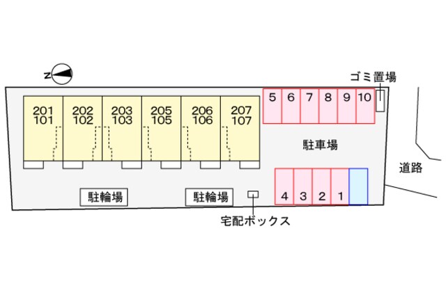 カルム　メゾンの物件外観写真