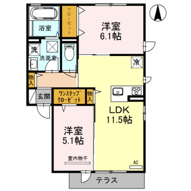 レフィナードの物件間取画像