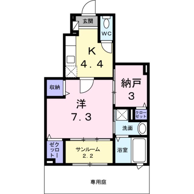 長原駅 徒歩10分 1階の物件間取画像