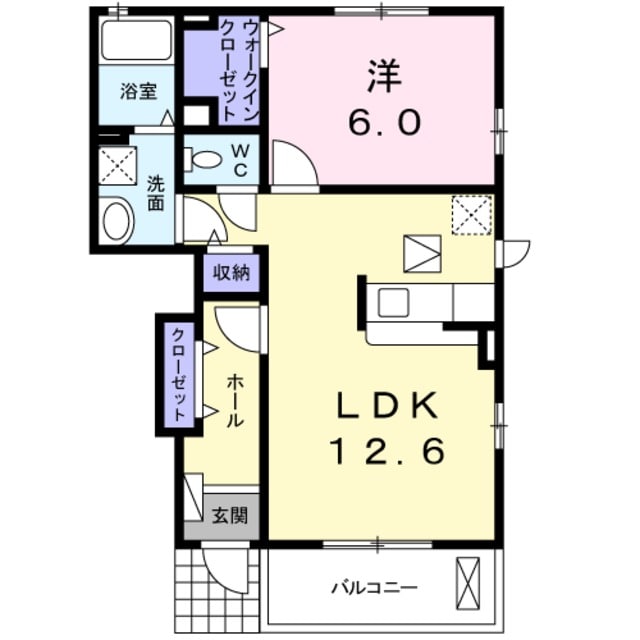 ウイングコートの物件間取画像