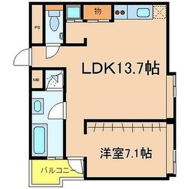 北田辺駅 徒歩3分 2階の物件間取画像