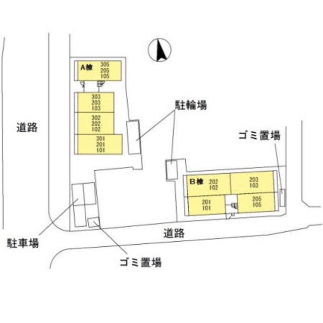 グレイスコートA棟・B棟　A棟の物件外観写真