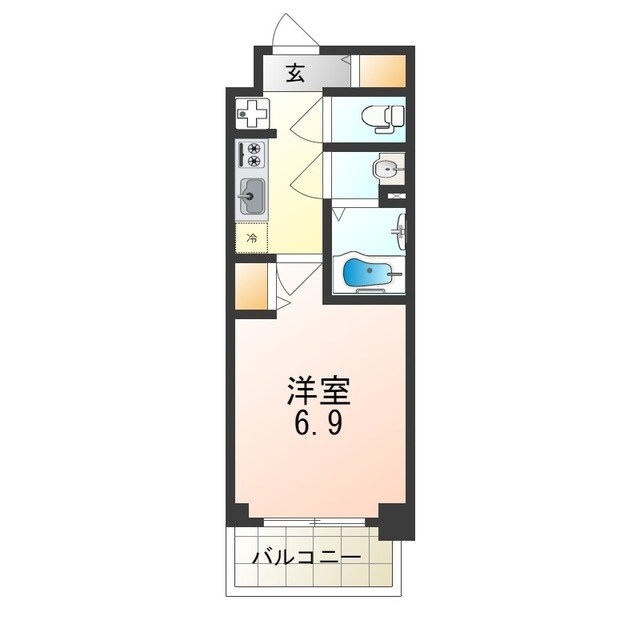 美章園駅 徒歩5分 10階の物件間取画像