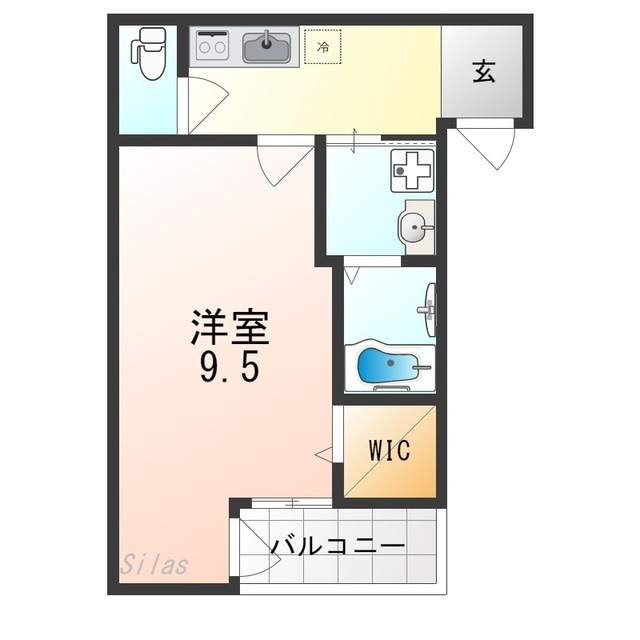 フジパレス八戸ノ里Ⅴ番館の物件間取画像